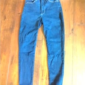 Banana Republic High Rise Skinny Jeans dark wash size 27